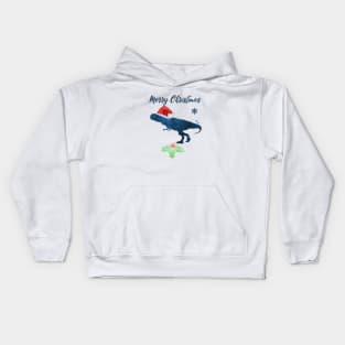 Christmas Dinosaur Tyrannosaurus Rex Kids Hoodie